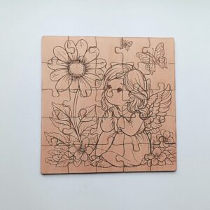Dřevěné puzzle - Andílek